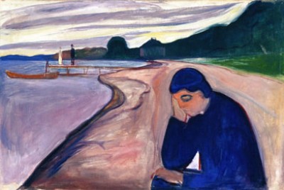 πίνακας του edvard munch για τη μελαγχολία, τον ψυχογενή θάνατο και την παραίτηση από την ζωή